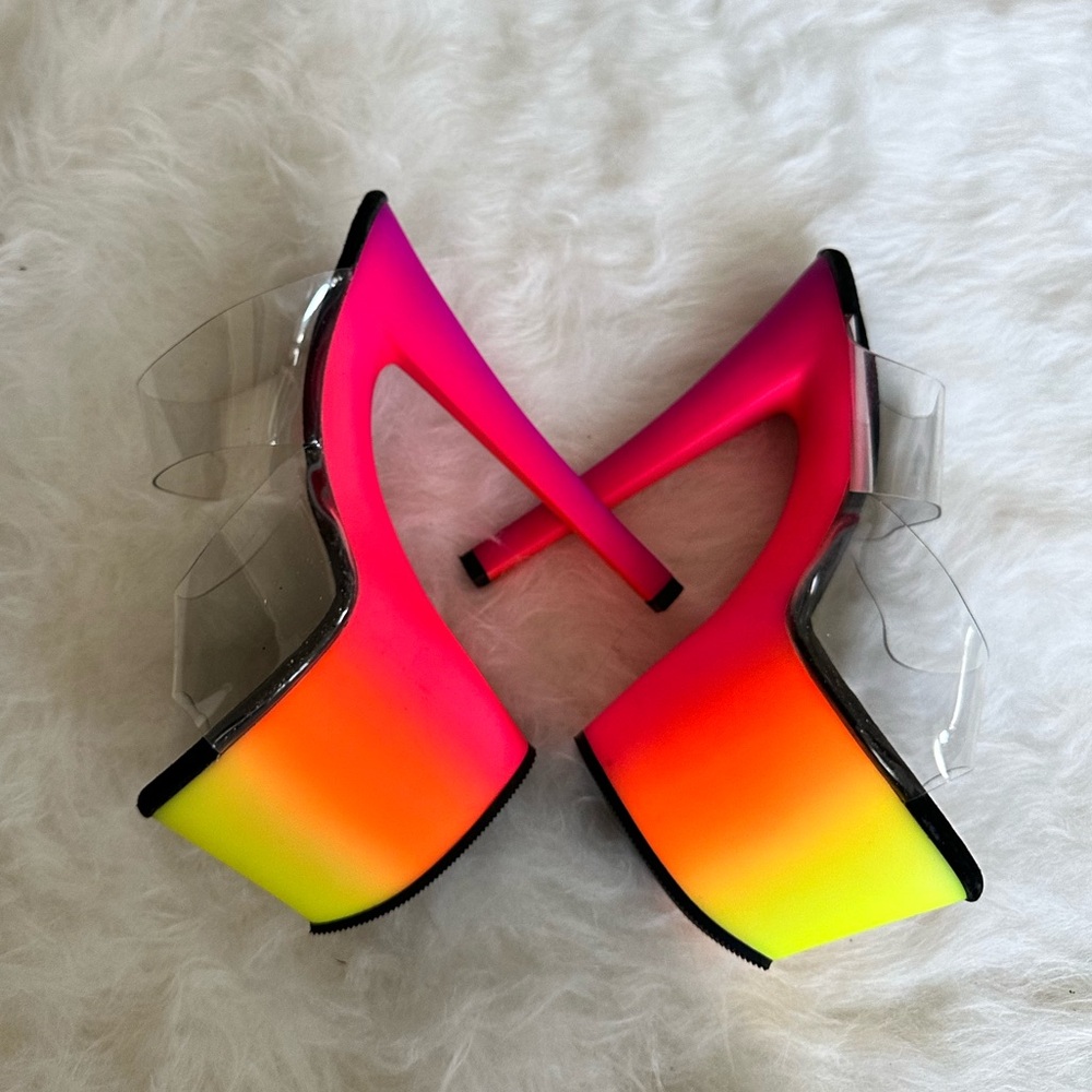 Pleaser Heels UV Rainbow